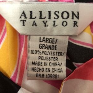 Allison Taylor Tops - Allison Taylor size large blouse, multicolor Allison Taylor Tops - Allison Taylor size large blouse, multicolor